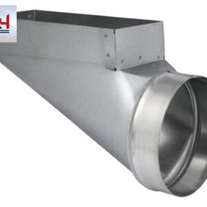 GV0668 4x12x6-Inch 32-Gauge Galvanized Steel End Boot