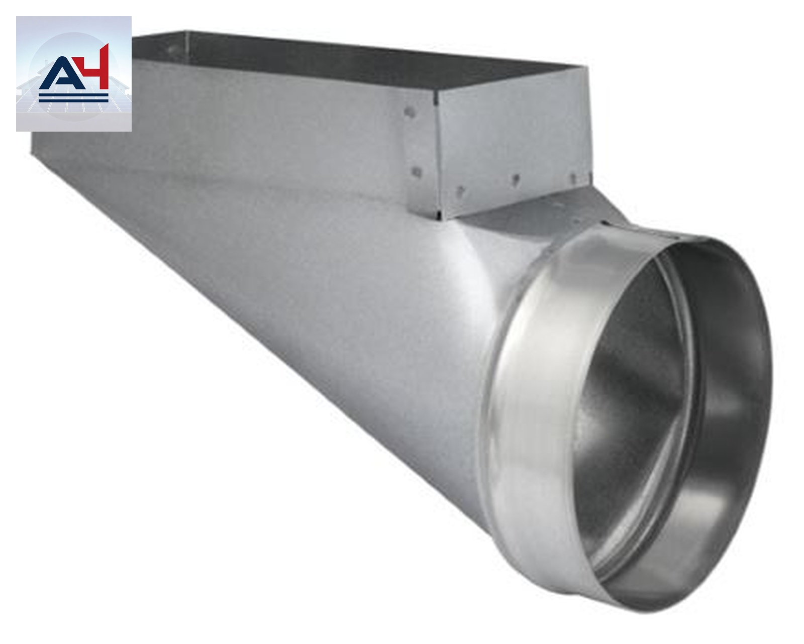 GV0668 4x12x6-Inch 32-Gauge Galvanized Steel End Boot
