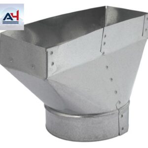 GV0695 Galvanized Steel Universal Straight Boot 4x12x5 Inch
