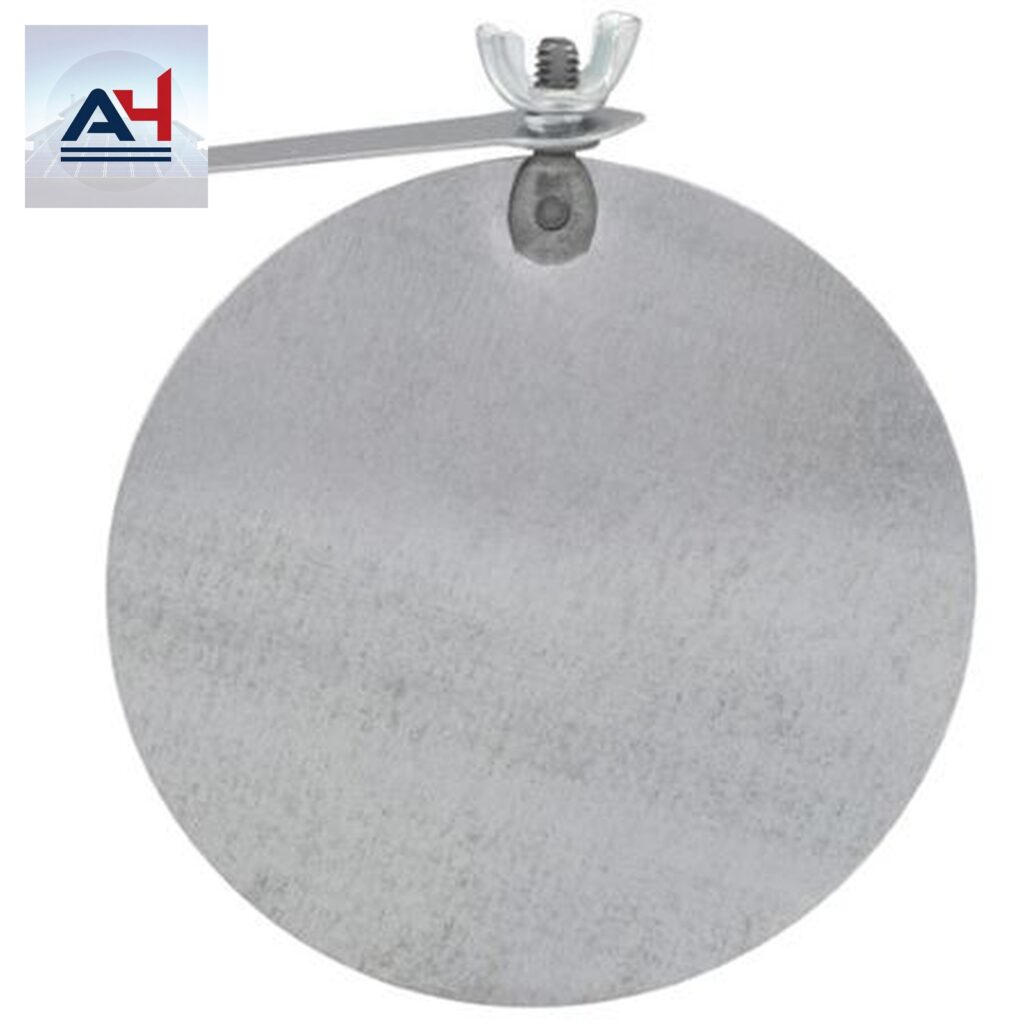 GV0749 5 in. 26 ga Galvanized Steel Damper with Key