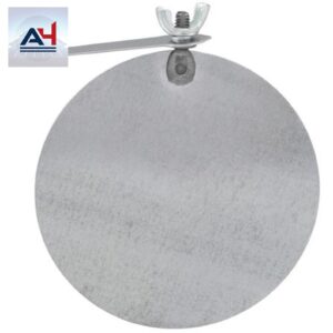 GV0749 5 in. 26 ga Galvanized Steel Damper with Key