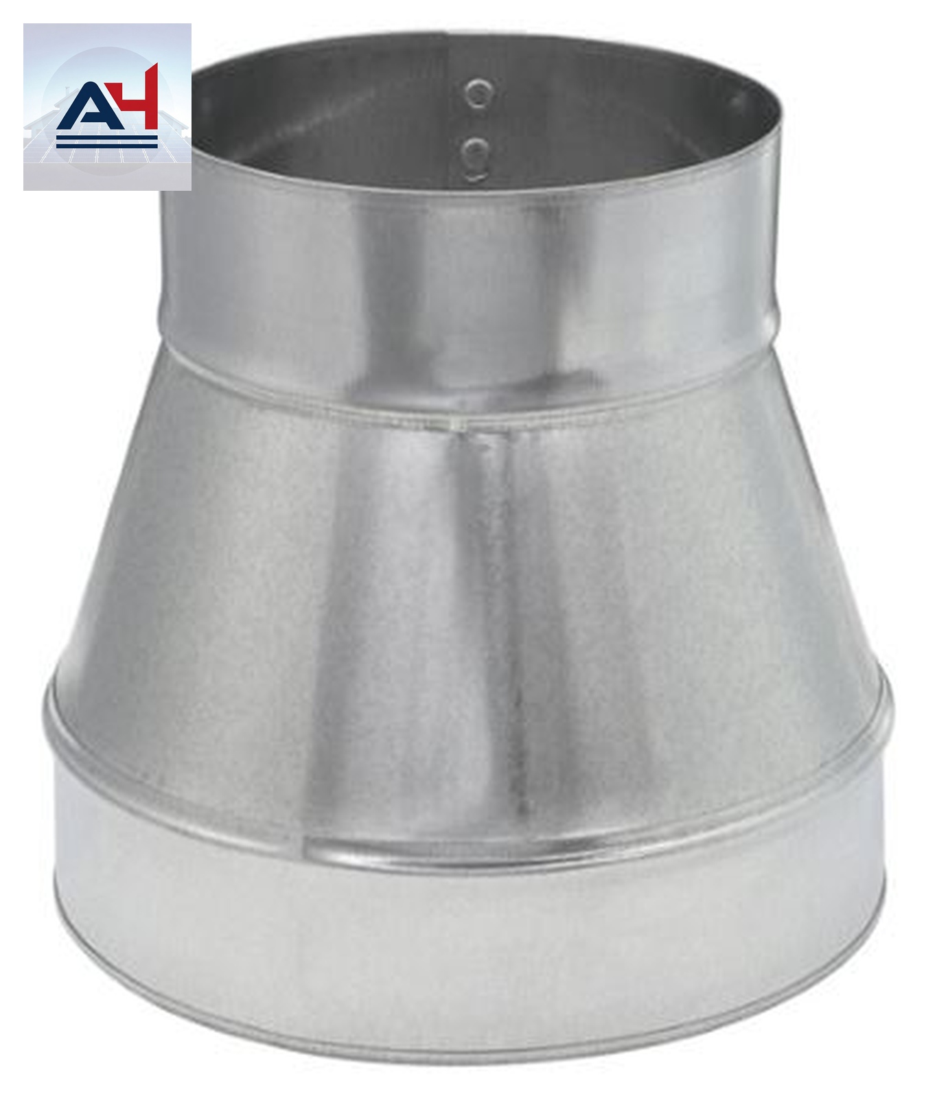 Galvanized Steel Duct Increaser Reducer 7 to 5 Inch