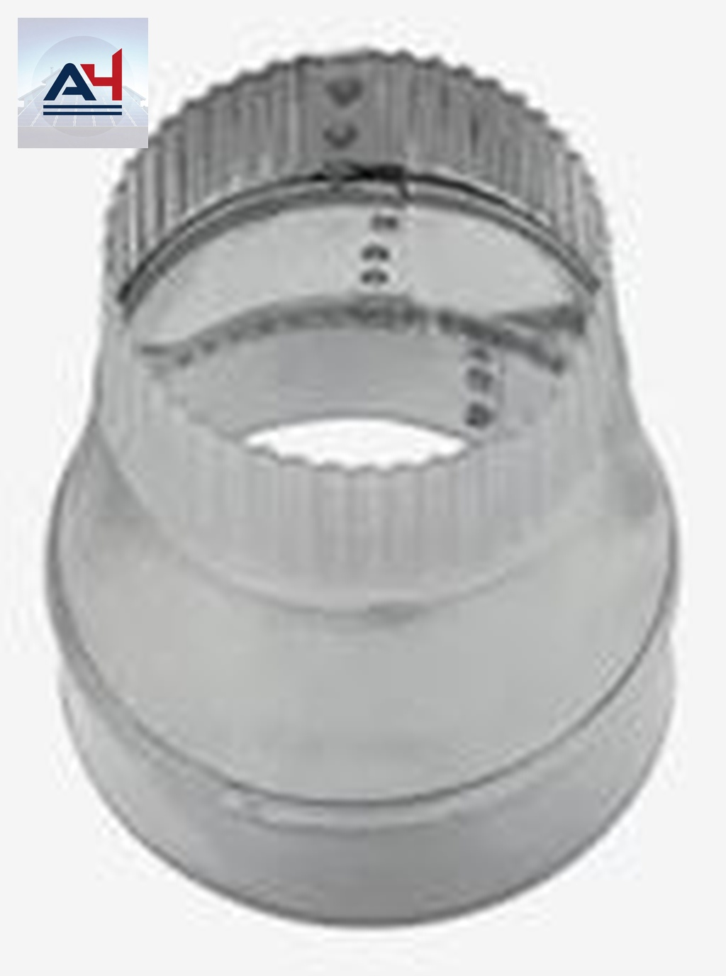 GV0812 6 to 5 Inch Galvanized Steel Duct Reducer