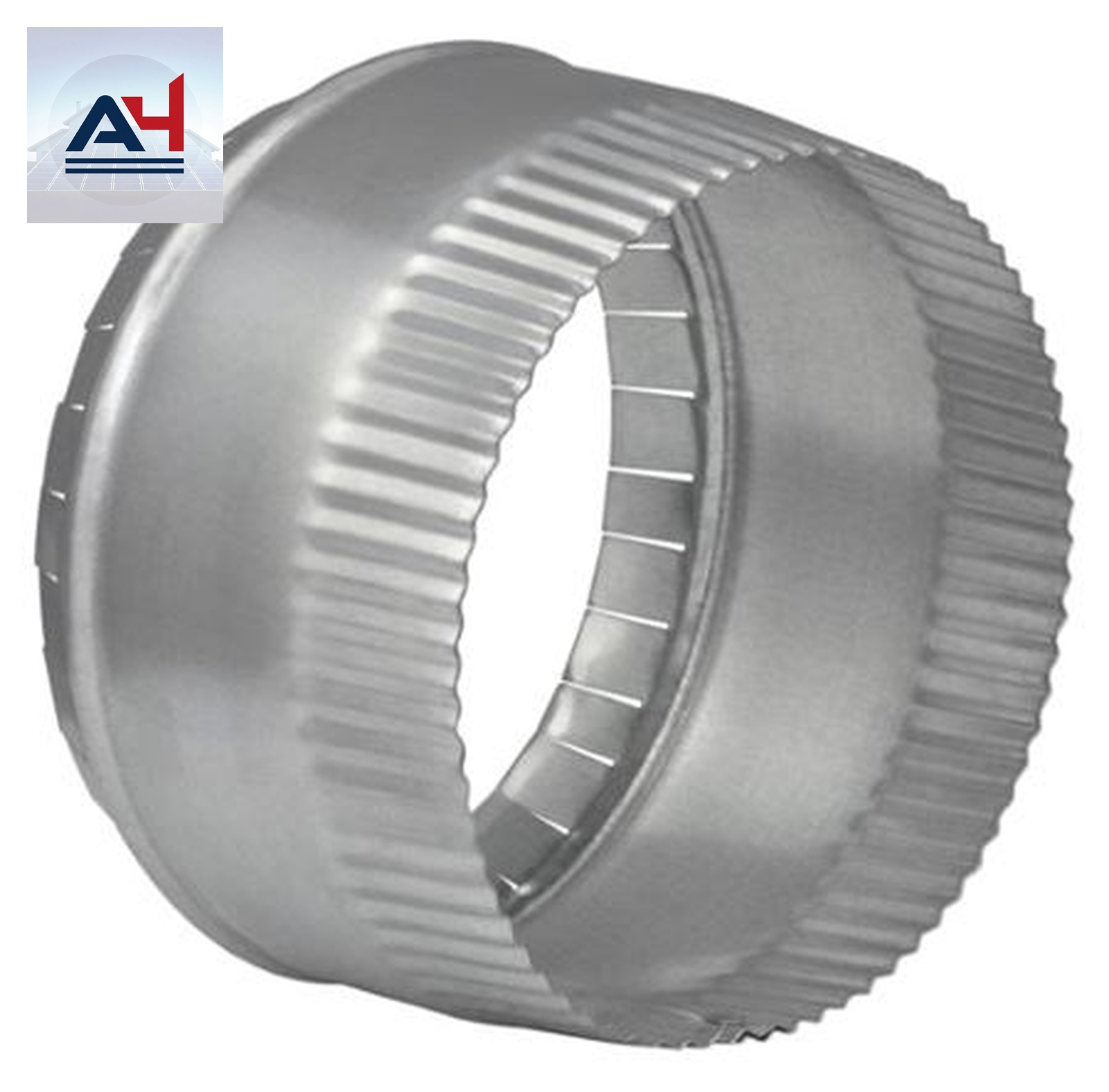 GV0843 6-Inch 30-Gauge Galvanized Steel Round Duct Collar