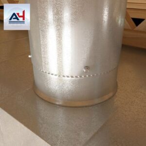 GV0849 12 Inch Galvanized Steel Round Duct Collar