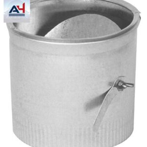 GV0855 8-Inch Spin-In Collar with Damper, 24 Gauge Galvanized