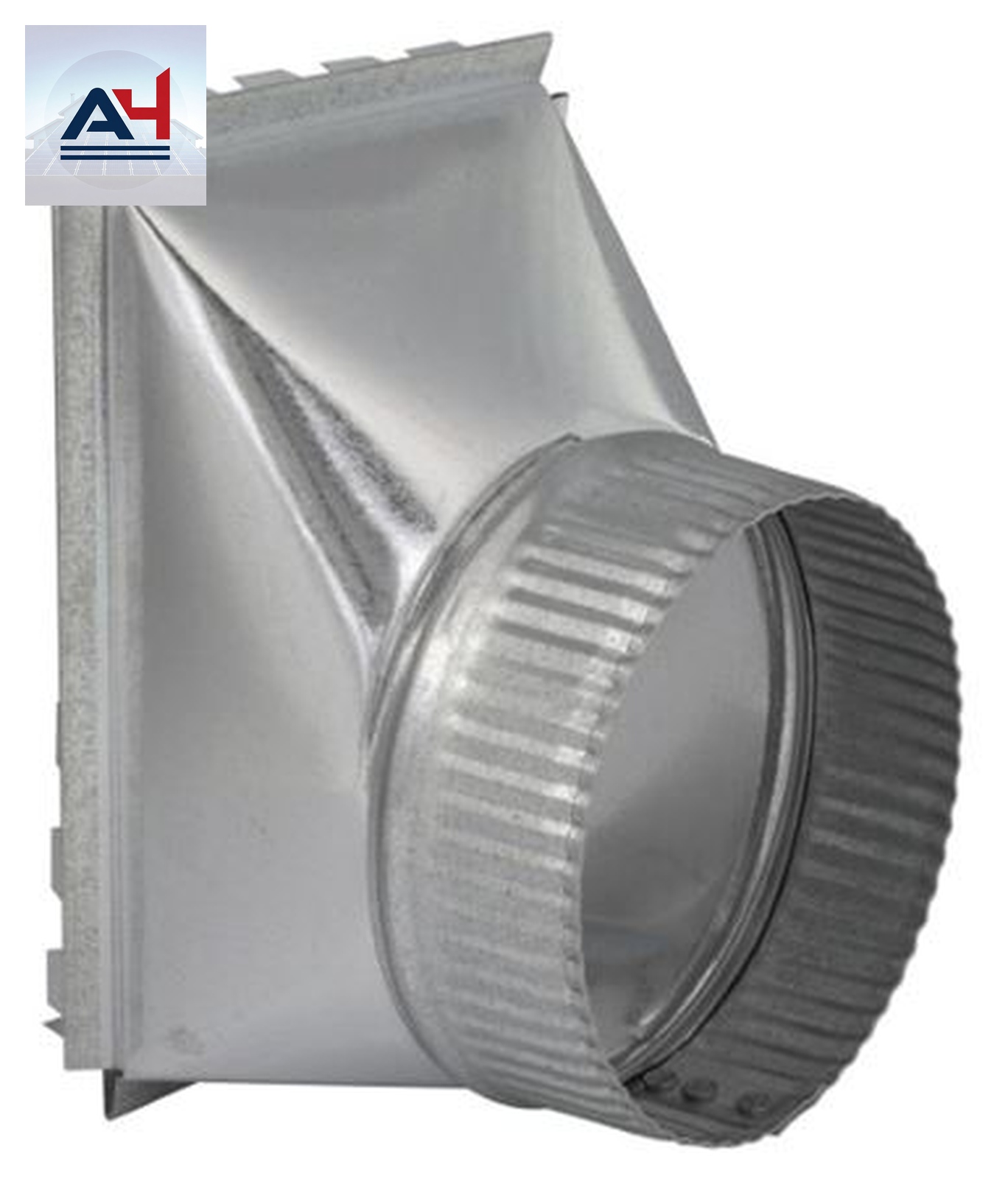 GV0958 5-inch 30 Gauge Galvanized Steel Round Side Take Off