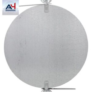 GV1077 12" Galvanized Steel Damper with Key & Double Stud