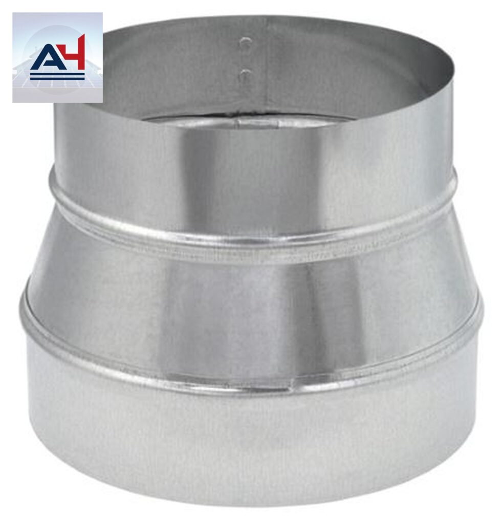 GV1202 7 Inch to 6 Inch 26 Gauge Galvanized Steel Duct Reducer