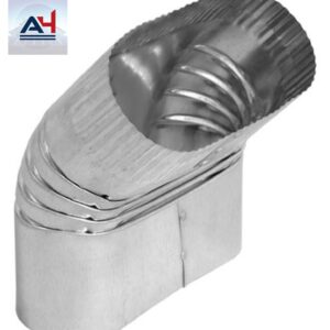 GV2075 6 in. 30 ga 45 Degree Galvanized Steel Oval