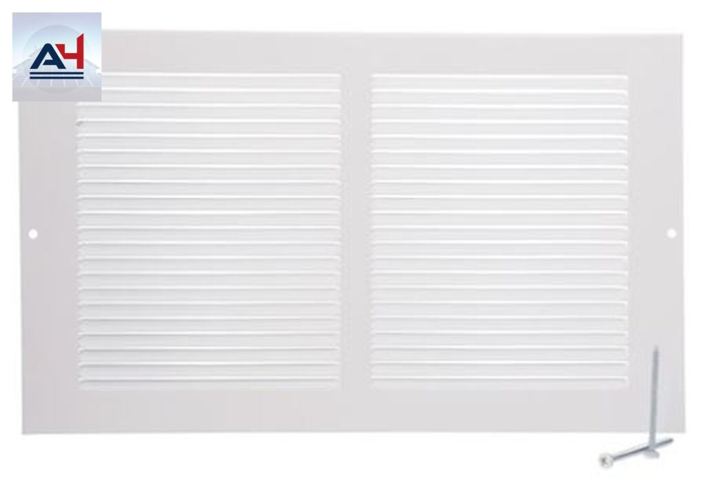 Imperial RG0013 10x8 Painted Steel Baseboard Grille White