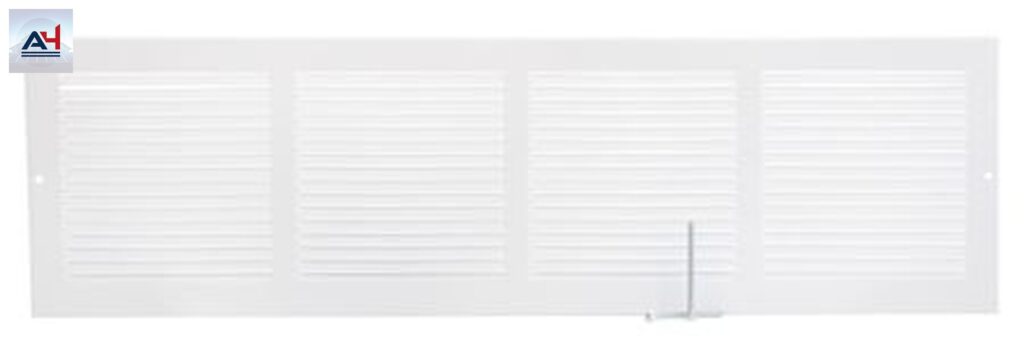 Imperial RG0077 24x6 White Painted Steel Baseboard Grille
