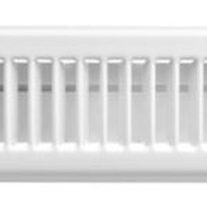 Imperial RG0178 White Painted Steel Louvered Floor Register 2.25x12