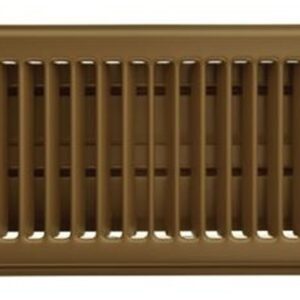 Imperial Manufacturing RG0227 Louvered Steel Floor Register 4x10 Brown