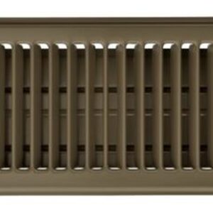 Imperial RG0228 Painted Steel Louvered Floor Register Beige 4x10