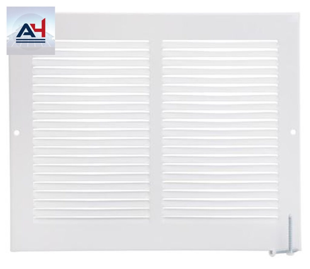 Imperial RG0358 Painted Steel Sidewall Grille White 10x8