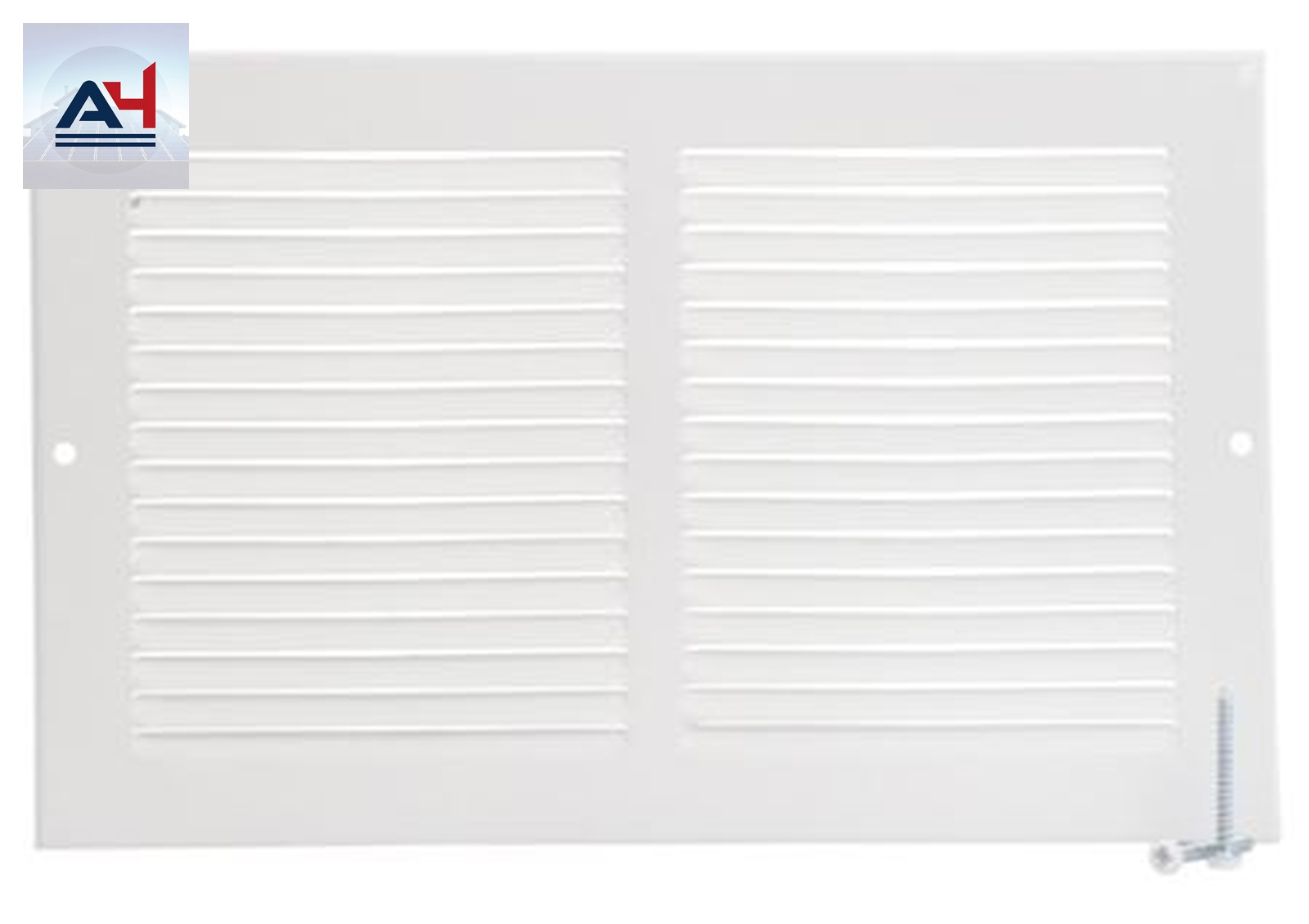 12x12 Inch White Sidewall Grille for HVAC