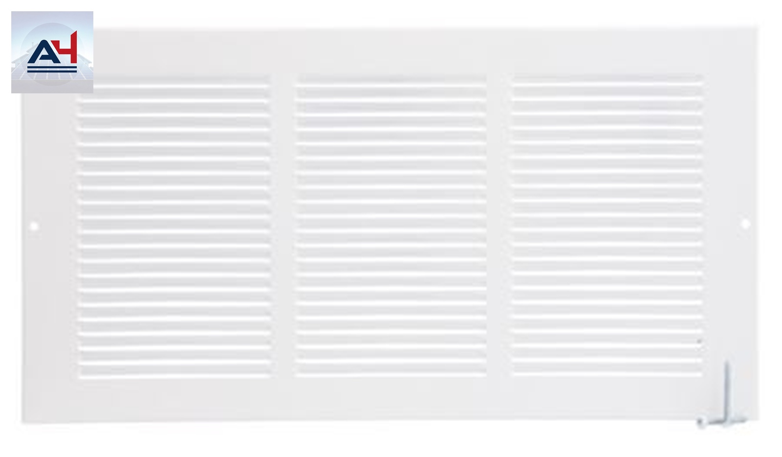 Imperial RG0462 18x12 Painted Steel Sidewall Grille White
