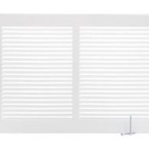 Imperial RG0497 24x10 Steel Sidewall Return Air Grille, White