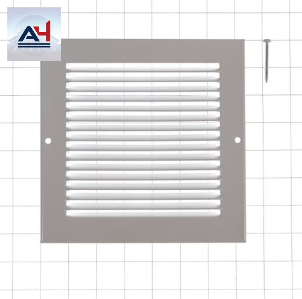 Imperial RG0553 6x6 Painted Steel Sidewall Grille White