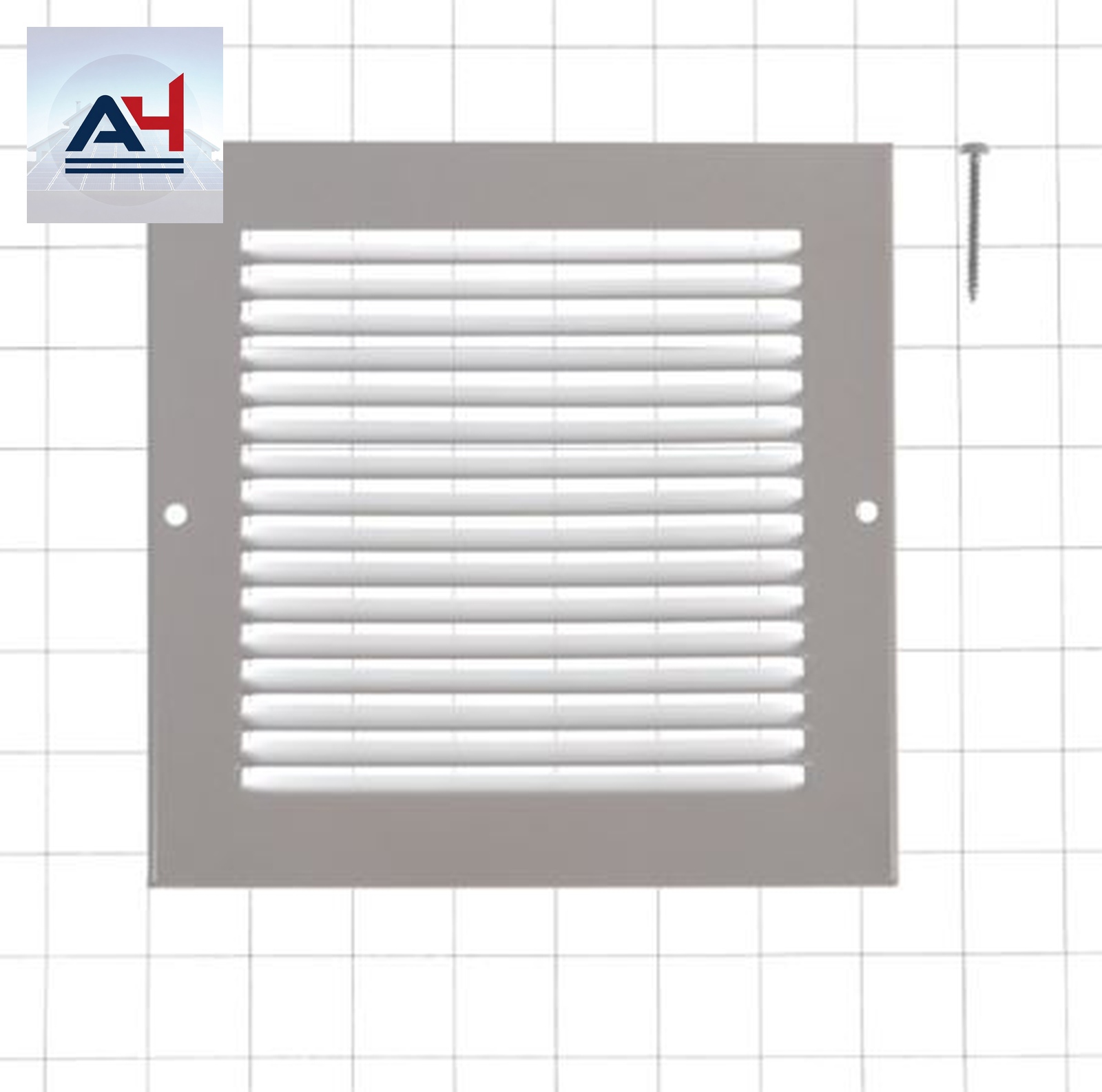 Imperial RG0553 6x6 Painted Steel Sidewall Grille White