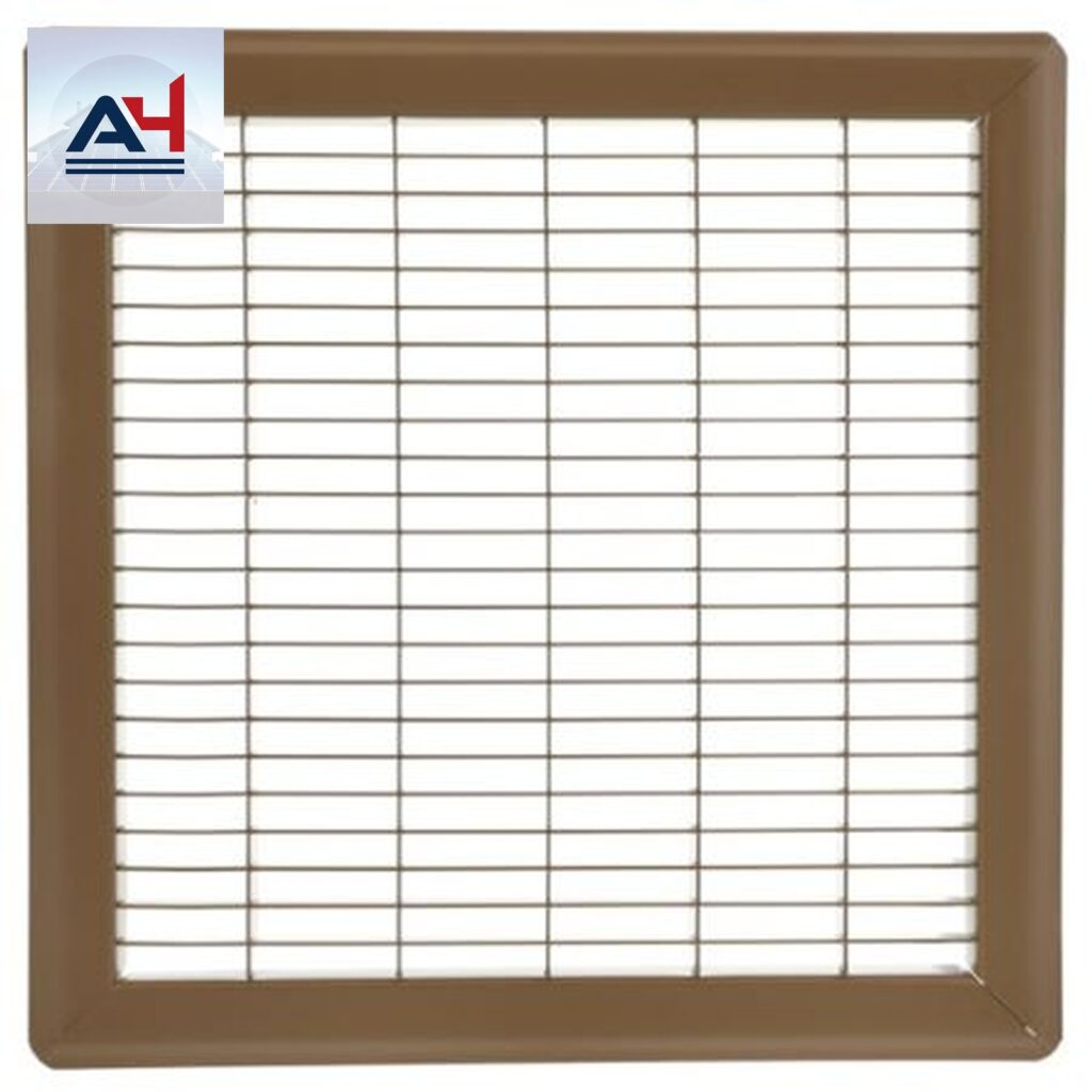 Imperial RG0637 10x16 Painted Steel Floor Return Grille Brown