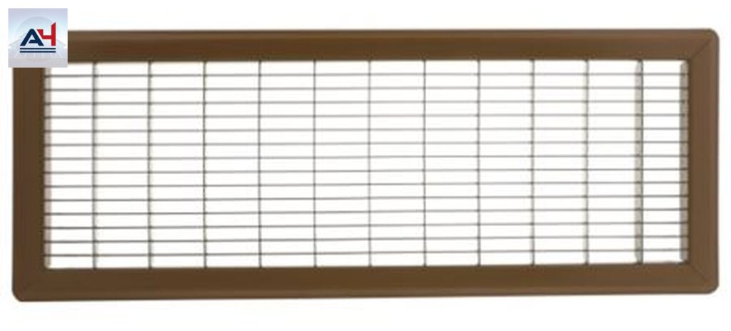 Imperial 8x24 Inch Brown Painted Steel Floor Return Air Grille