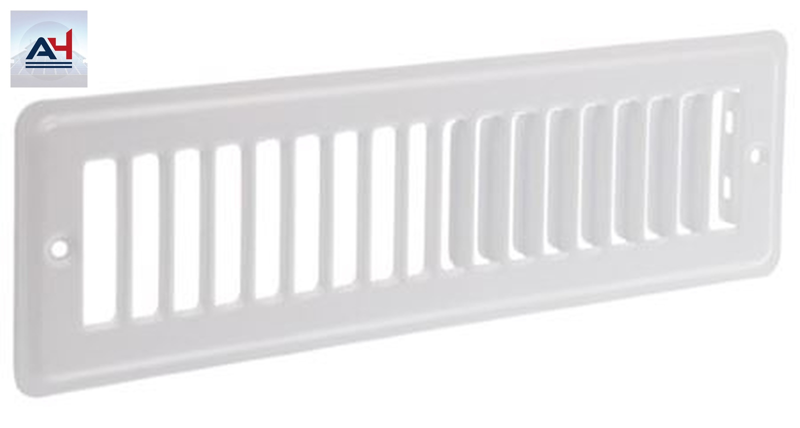 Imperial RG1266 2-1/4x10 White Steel Toe Space Grille