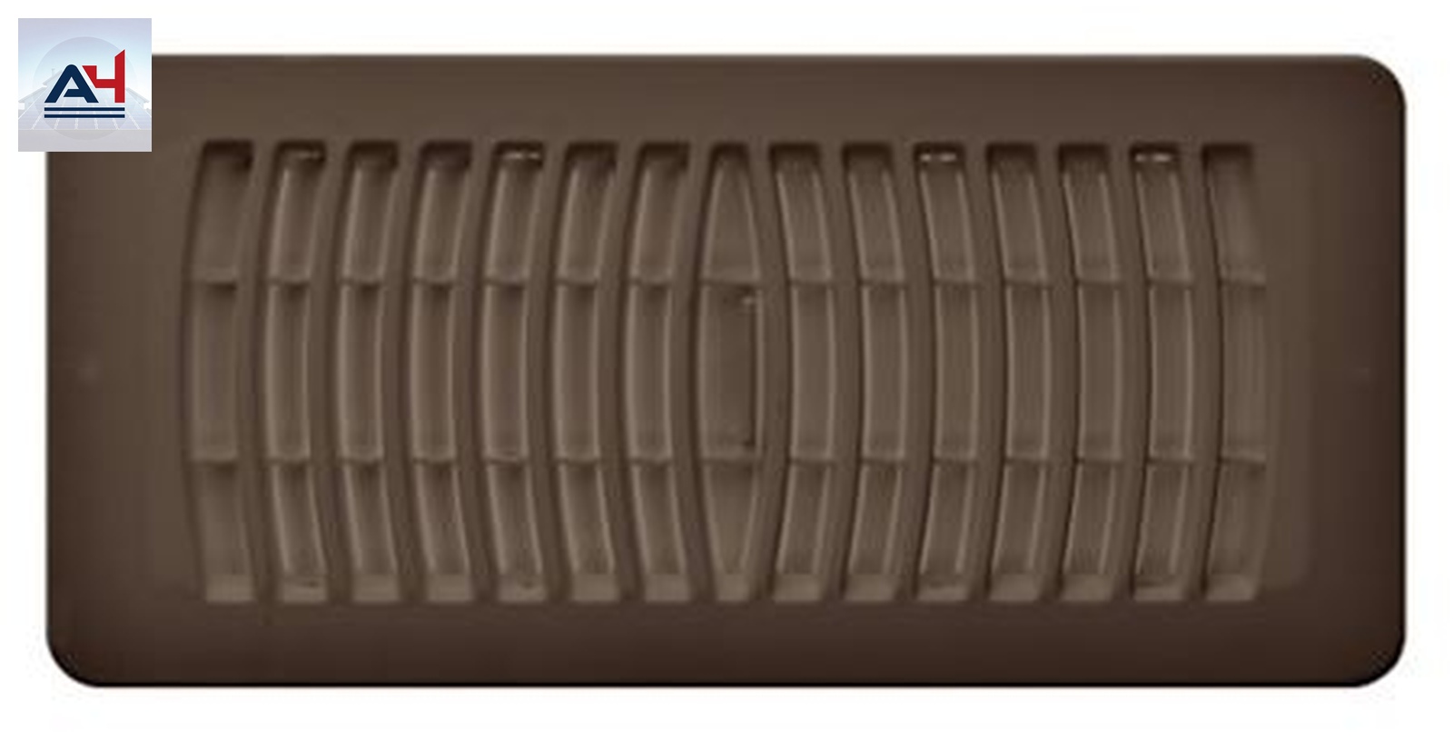 Imperial RG2145 4x10 Flat Top Polystyrene Floor Register Brown