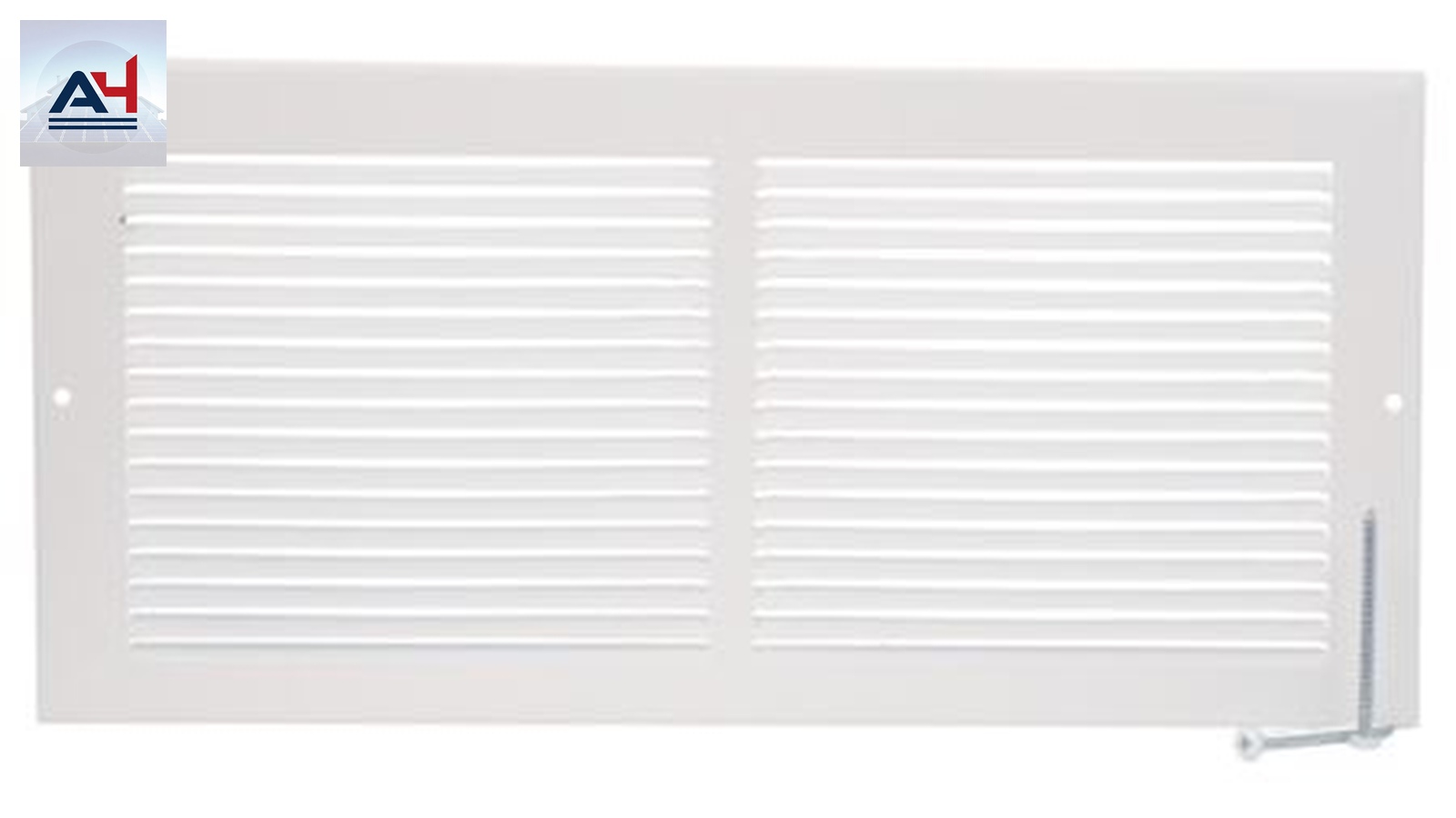 C++ RG2147-A 4x10 Inch Plastic Flat Top Register, White