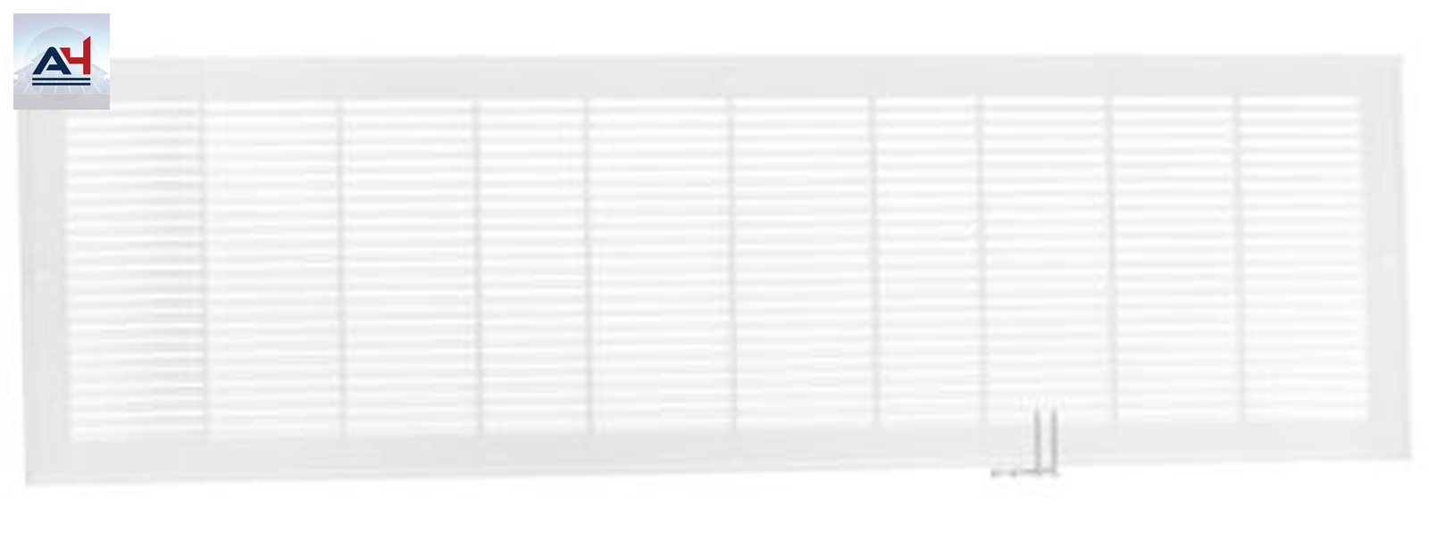 Imperial RG2297 30x8 White Polystyrene Sidewall Grille