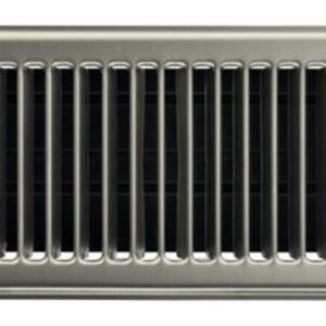 Imperial RG3300 Painted Steel Louvered Floor Register Brushed Nickel 4x10