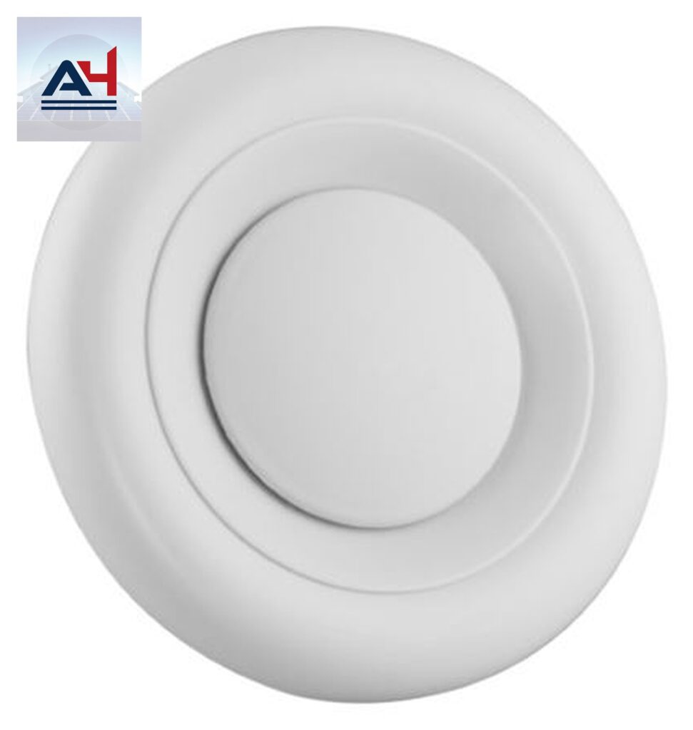 Imperial VT0110 Plastic Round Air Diffuser White 4-5 Inch