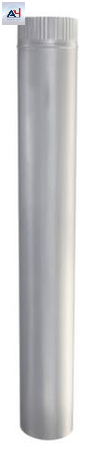 VT0221 4 Inch Rigid Aluminium 22 Gauge Round Duct Pipe - Image 2