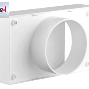 Imperial VT0341-A 4-inch Plastic Rectangular Soffit Exhaust Vent, White