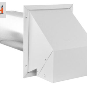 Imperial Manufacturing VT0728 8 in. Galvanized Steel Premium Wall Exhaust/Intake Hood…