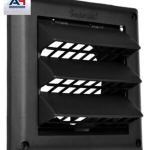 Imperial VT0732 4-inch Plastic Air Intake Cap with Screen, Black