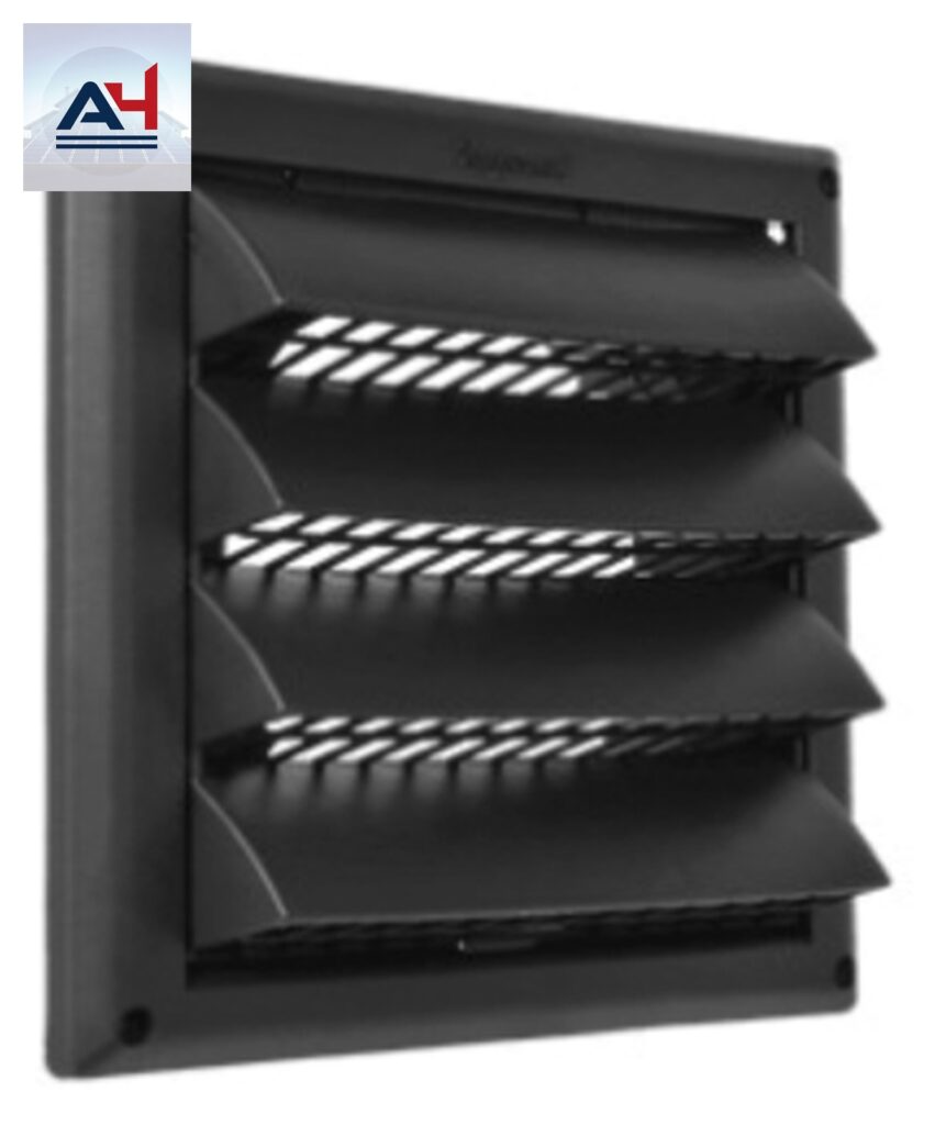 Imperial VT0733 6" Plastic Air Intake Cap with Screen, Black