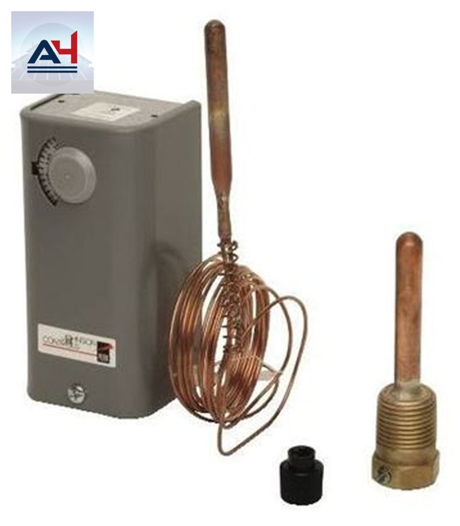 Johnson A19ABC-12C Controls A19ABC-12C Grey/Galvanized Steel 1-Stage Temperature Control, 100