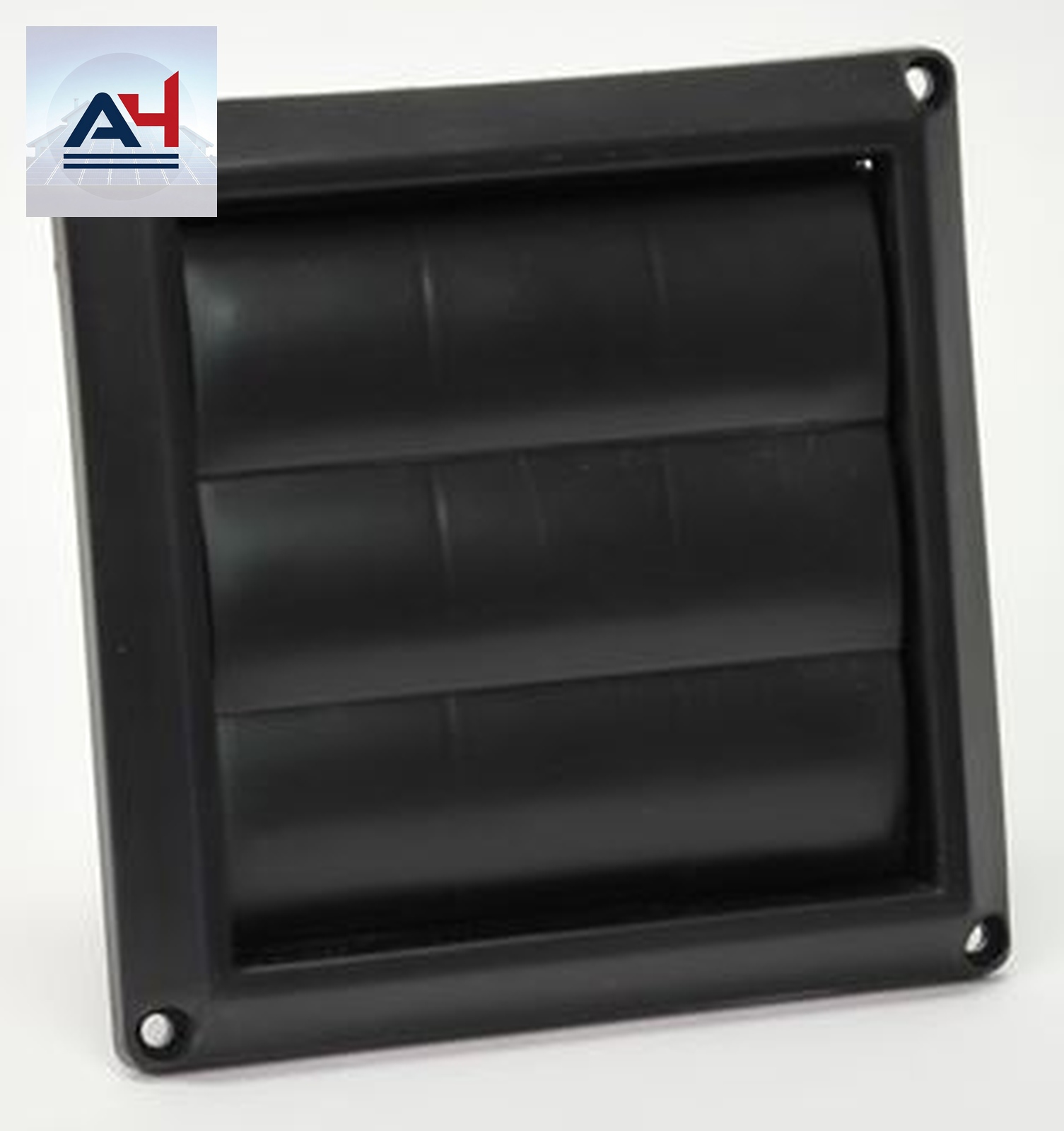 Lambro EM-4N 4 Inch Black Plastic Louvred Vent Hood