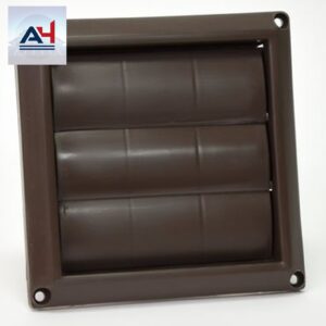 Lambro EM-5B 5-inch Plastic Louvred Dryer Vent Hood, Brown