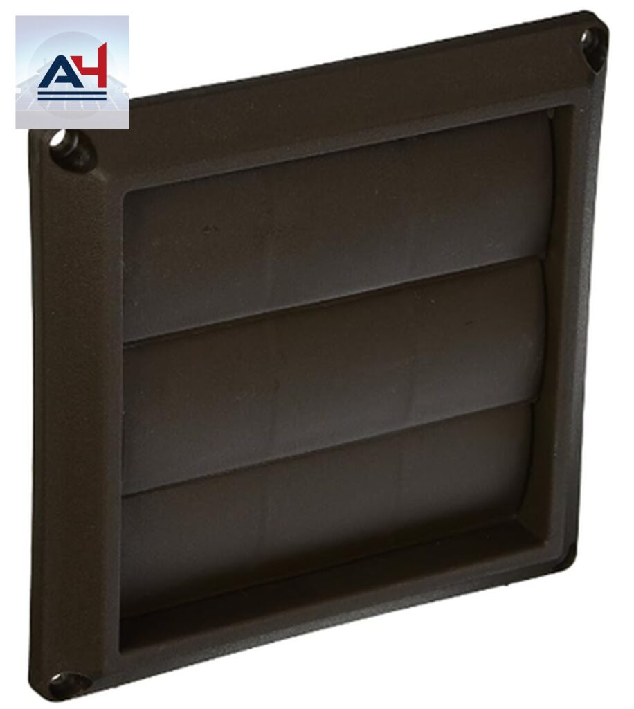 Lambro EM-6B 6-Inch Brown Plastic Louvered Dryer Vent Hood