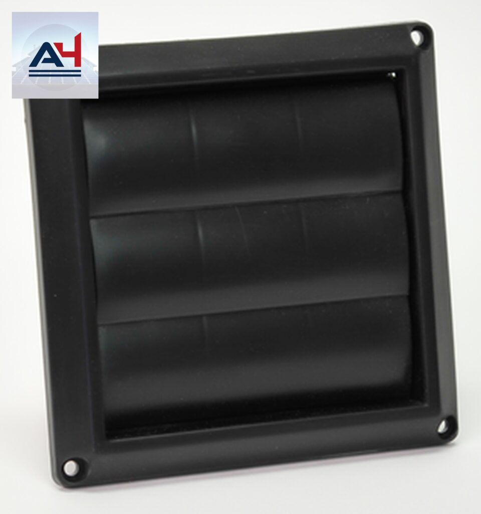 Lambro EM-6N 6 in. Plastic Louvred Dryer Vent Hood with