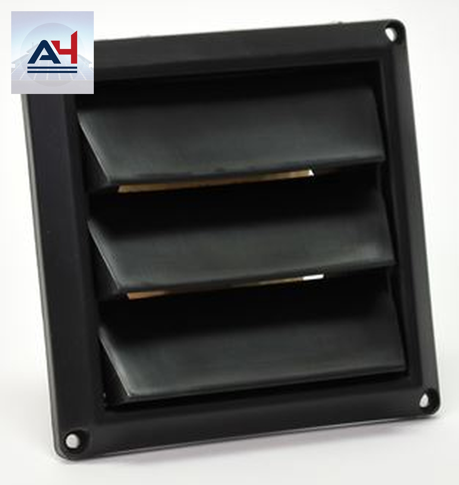 Lambro PM-6N 6 in. Plastic Fresh Air Vent, Black