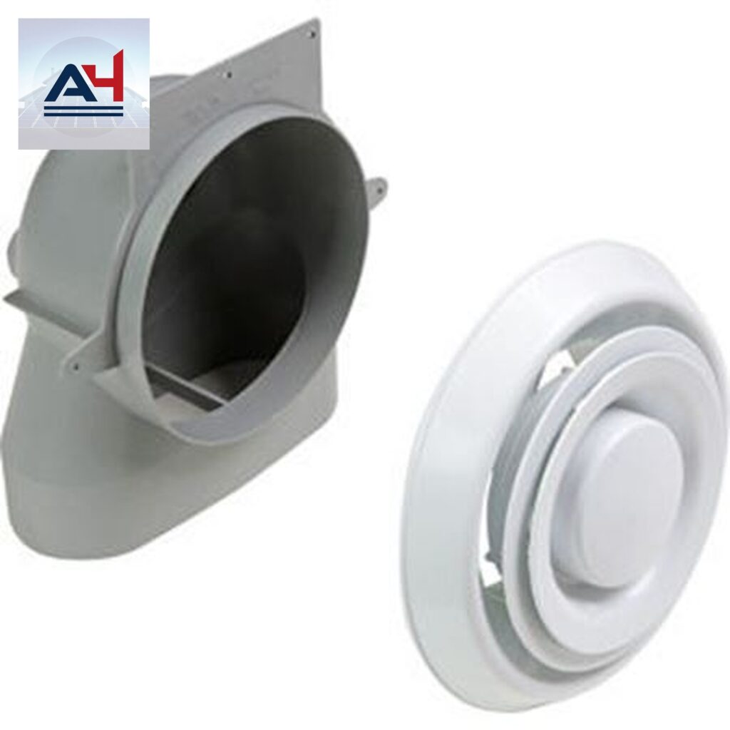 Lifebreath 99-WF6 6-Inch Stack Head Elbow Duct Fitting