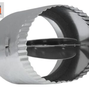 0130H 5" ROUND FIRE DAMPER HRZ (SPRING)