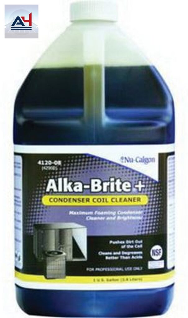 Nu-Calgon Alka-BrPlus Brown Condenser Coil Cleaner, 1 Gal
