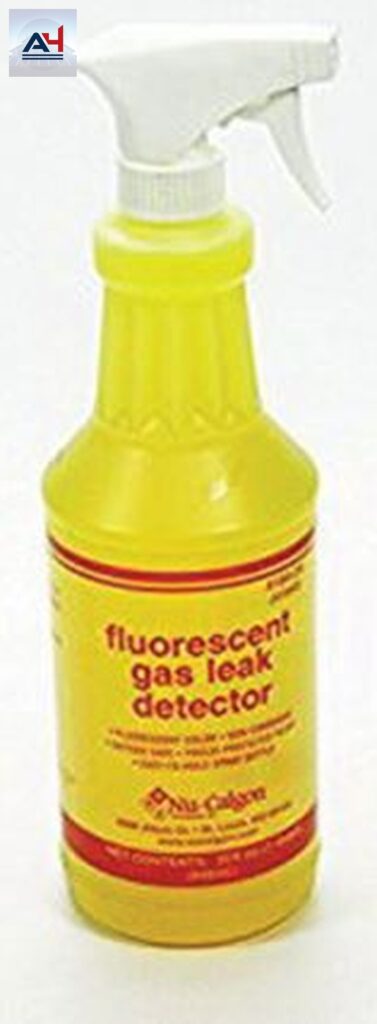 Nu-Calgon 1 Qt Fluorescent Yellow Gas Leak Detector Spray