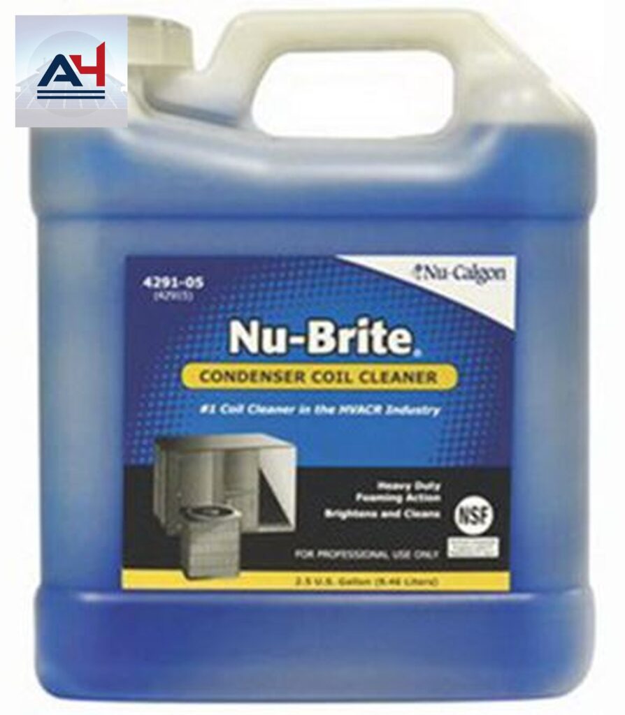 Nu-Calgon Nu-Br4291-05 Blue Condenser Coil Cleaner, 2.5 Gallon