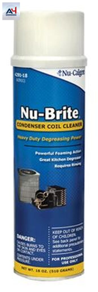 Nu-Calgon Nu-Brite Condenser Coil Cleaner, 18 oz. Can